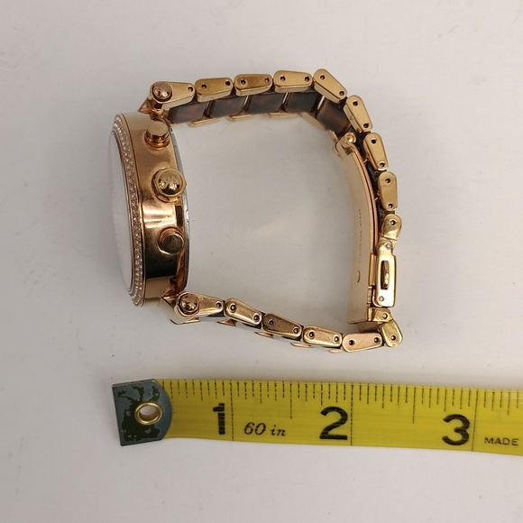 Michael Kors Parker Tortoise Acetate Watch - Picture 11 of 13